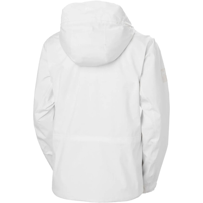 2023 Helly Hansen Womens HP Racing Lifaloft Hooded Sailing Jacket 34268 - White